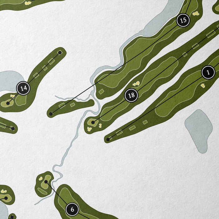 Prairie Highlands Golf Course | Golf Course Map | Close+Up