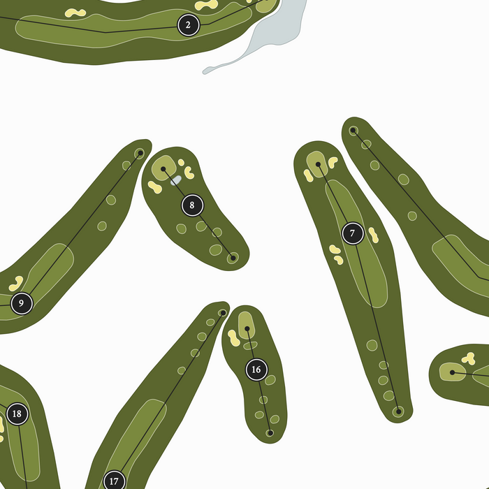 Prairie Links Golf Club | Golf Course Map | Close Up