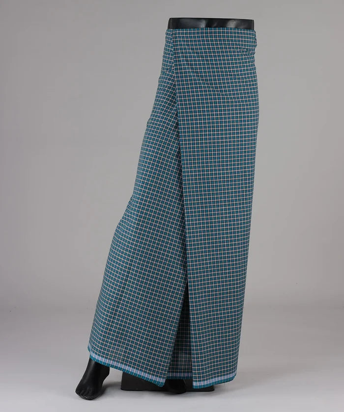 Small Checked Premium Cotton Lungi Online