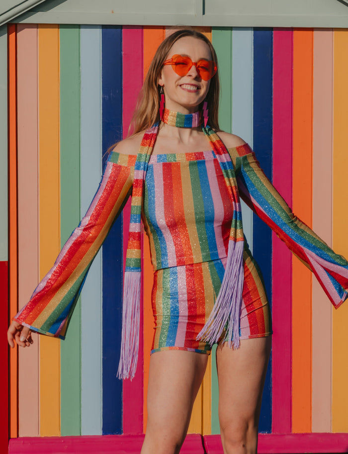 Prism Riot Off-The-Shoulder Top