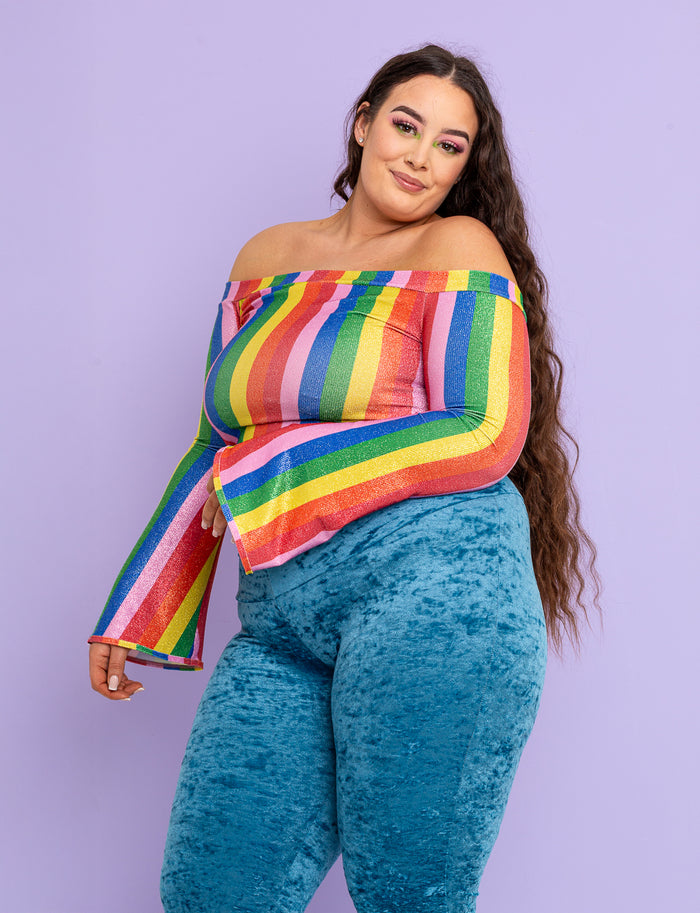 Prism Riot Off-The-Shoulder Top