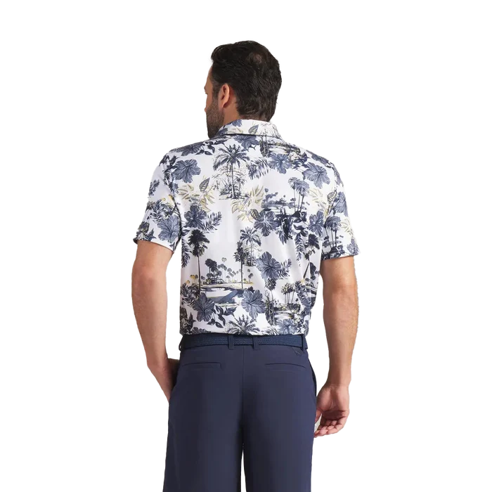 Puma Golf Men's CLOUDSPUN Palm BN Polo White Color