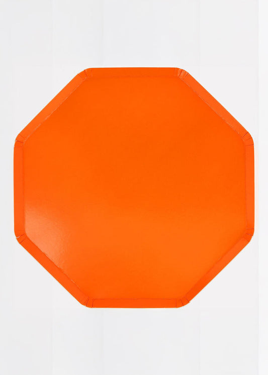 Meri Meri - Pumpkin Orange Dinner Plates -