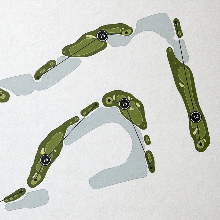 Quail West Golf & Country Club - Lakes Course | Golf Course Map | Close Up