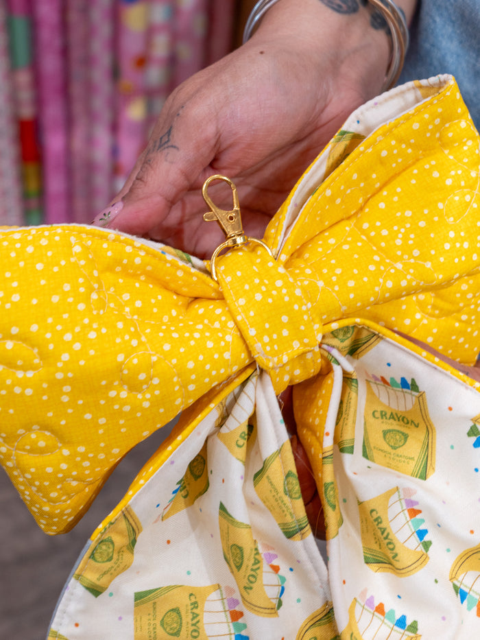 Quilted Pencil Bows- Created by Sew Bonita