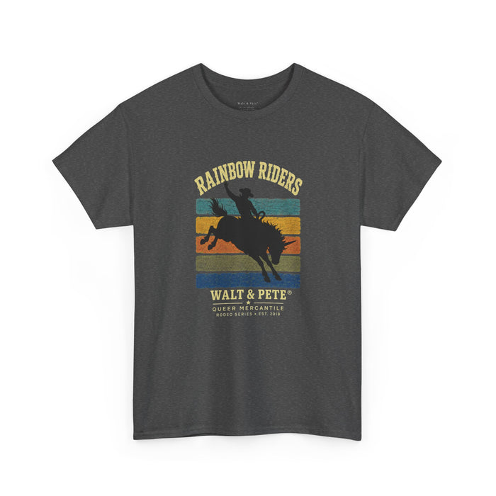 Walt and Pete Queer Mercantile Rainbow Riders graphic T-shirt