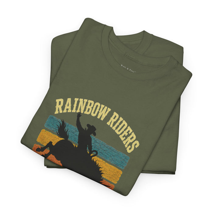 Rainbow Riders Queer Rodeo T-Shirt | Walt & Pete® Western Pride Tee