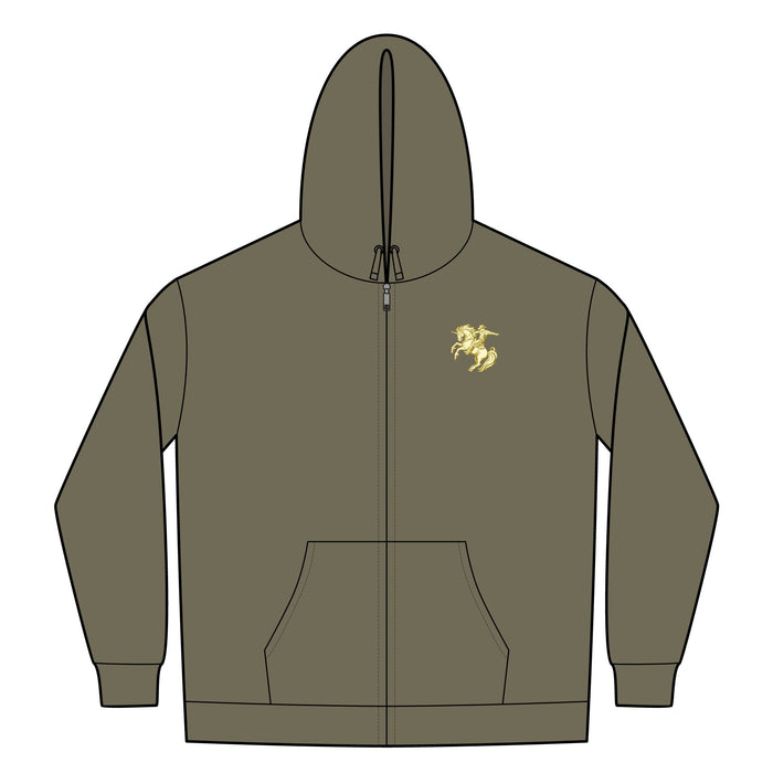 Rainbow Riders Rodeo Heavyweight Zip Hoodie — Embroidered Front & Graphic Back