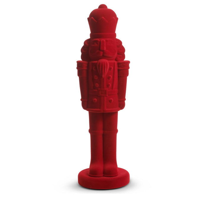 Raz 20.5” Red Flocked Nutcracker