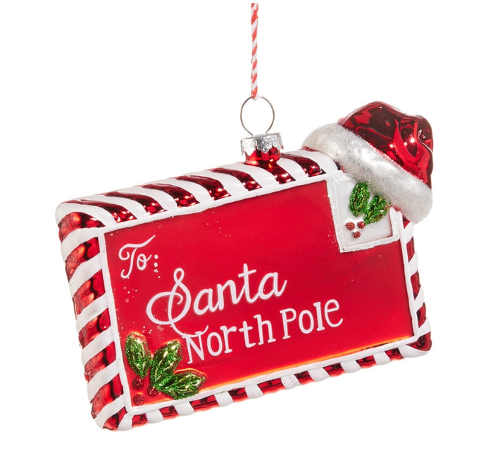 RAZ Santa Letter Ornament