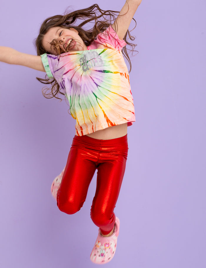 Red Hero Kids Leggings