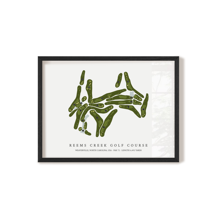 Reems Creek Golf Course | Golf Course Print | Black+Frame