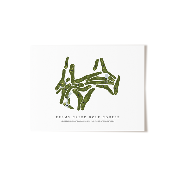 Reems Creek Golf Course | Golf Course Print | Unframed