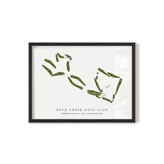 Rock Creek Golf Club | Golf Course Map | Black+Frame