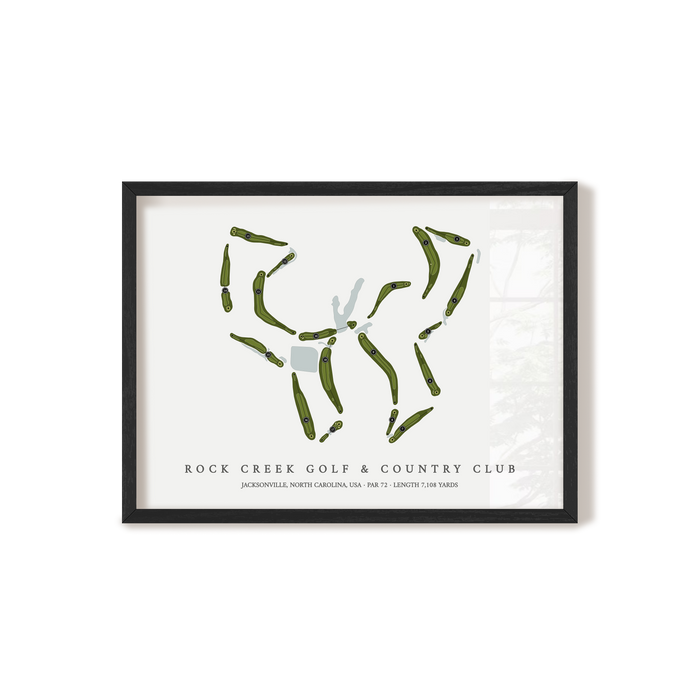Rock Creek Golf & Country Club | Golf Course Map | Black+Frame