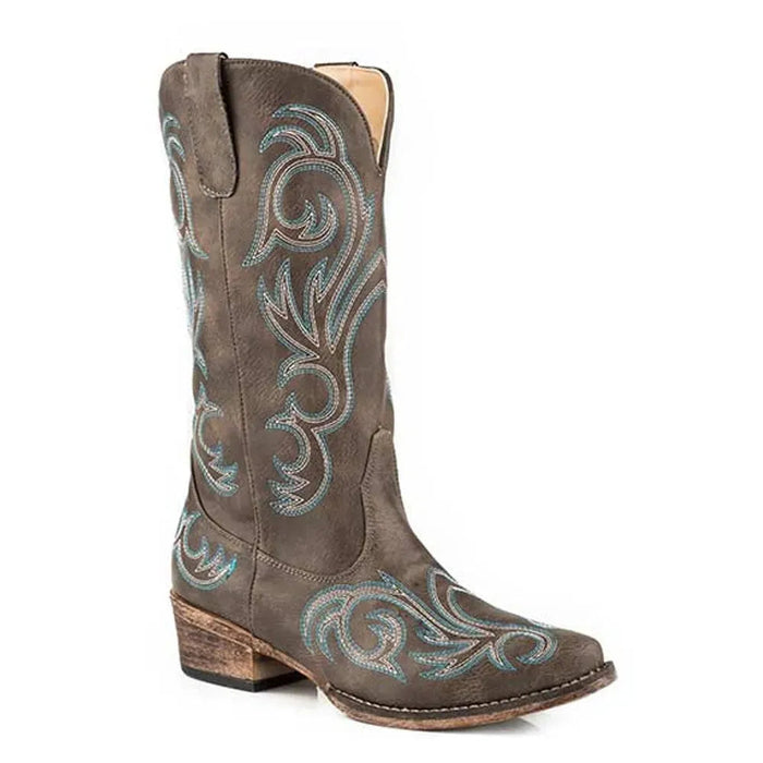 Roper Riley (Brown) - Women's Cowgirl Boot - Hatcountry
