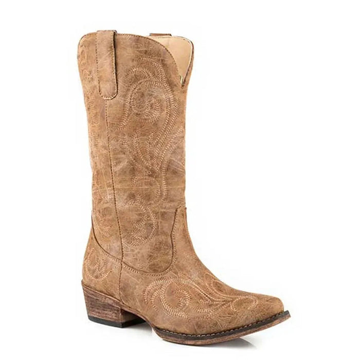 Roper Riley (Tan) - Women's Cowgirl Boot - Hatcountry