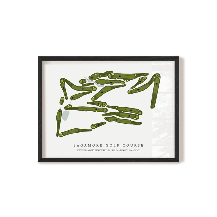 Sagamore Golf Course | Golf Course Map | Black Frame
