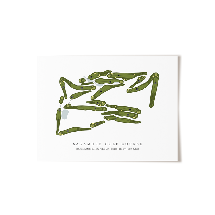 Sagamore Golf Course | Golf Course Map | Unframed