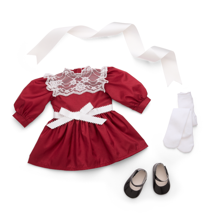 Samantha’s™ Cranberry Party Dress for 18-inch Dolls (Historical Characters)