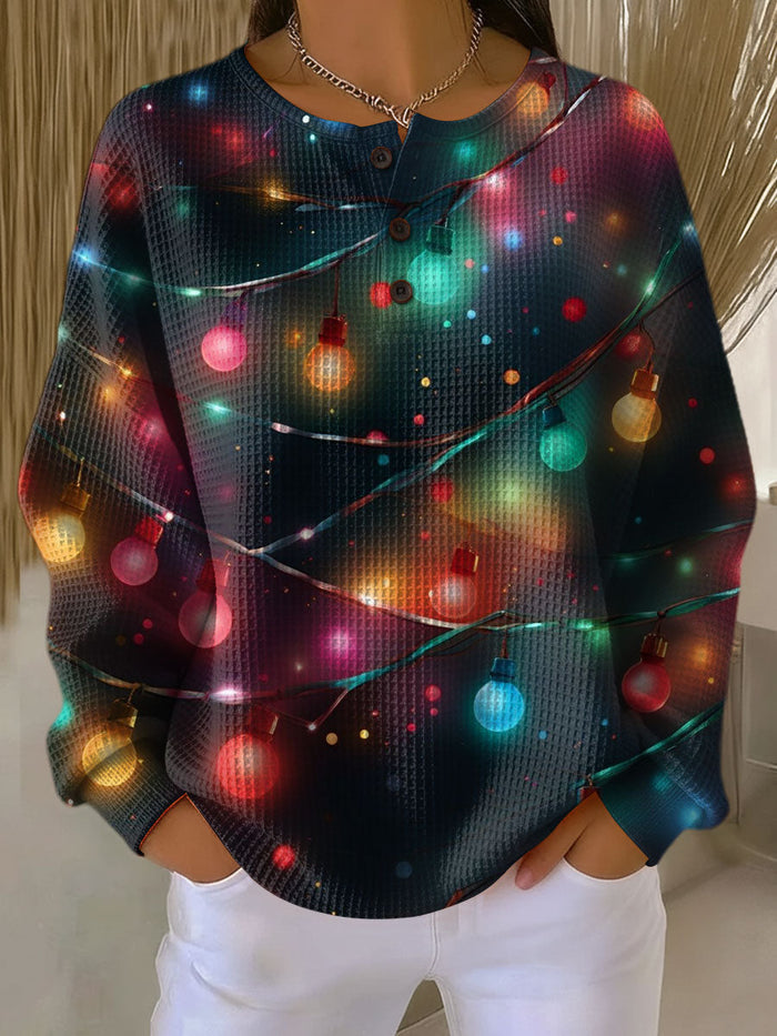 Sanna | Christmas Sweater with Lanterns and Coziness