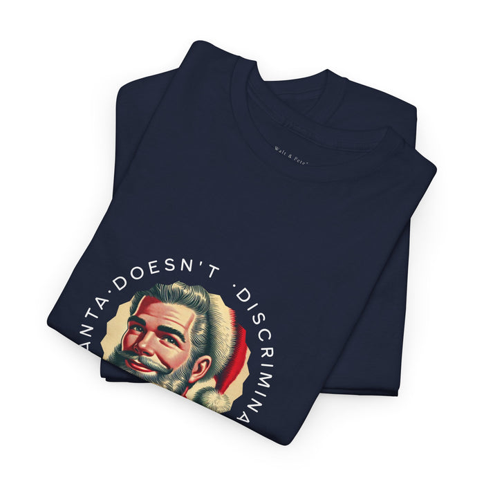 santa doesnt discriminate pride shirt