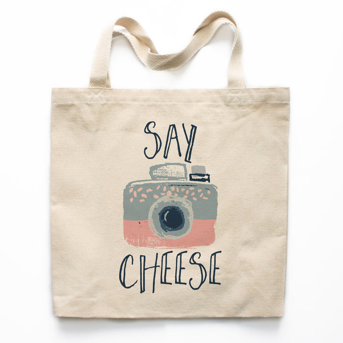 Say Cheese Canvas Tote Bag