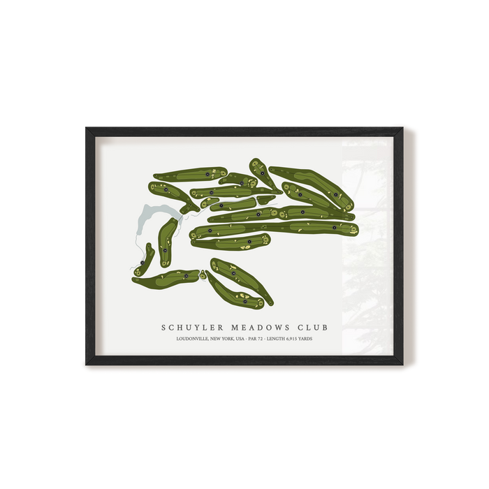 Schuyler Meadows Club | Golf Course Print | Black Frame