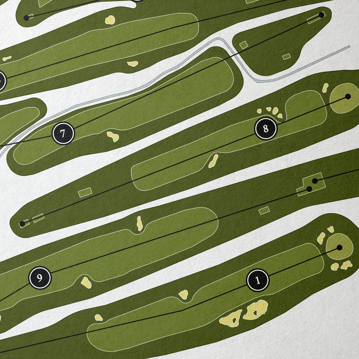 Schuyler Meadows Club | Golf Course Print | Close Up