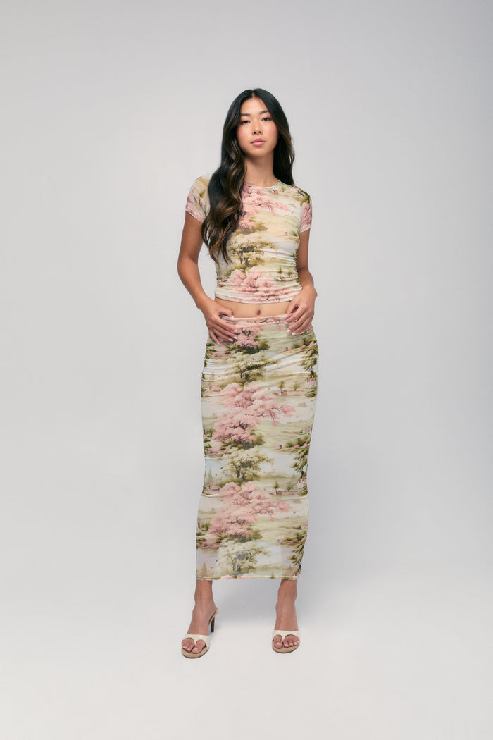 Scottish Toile Mesh Skirt
