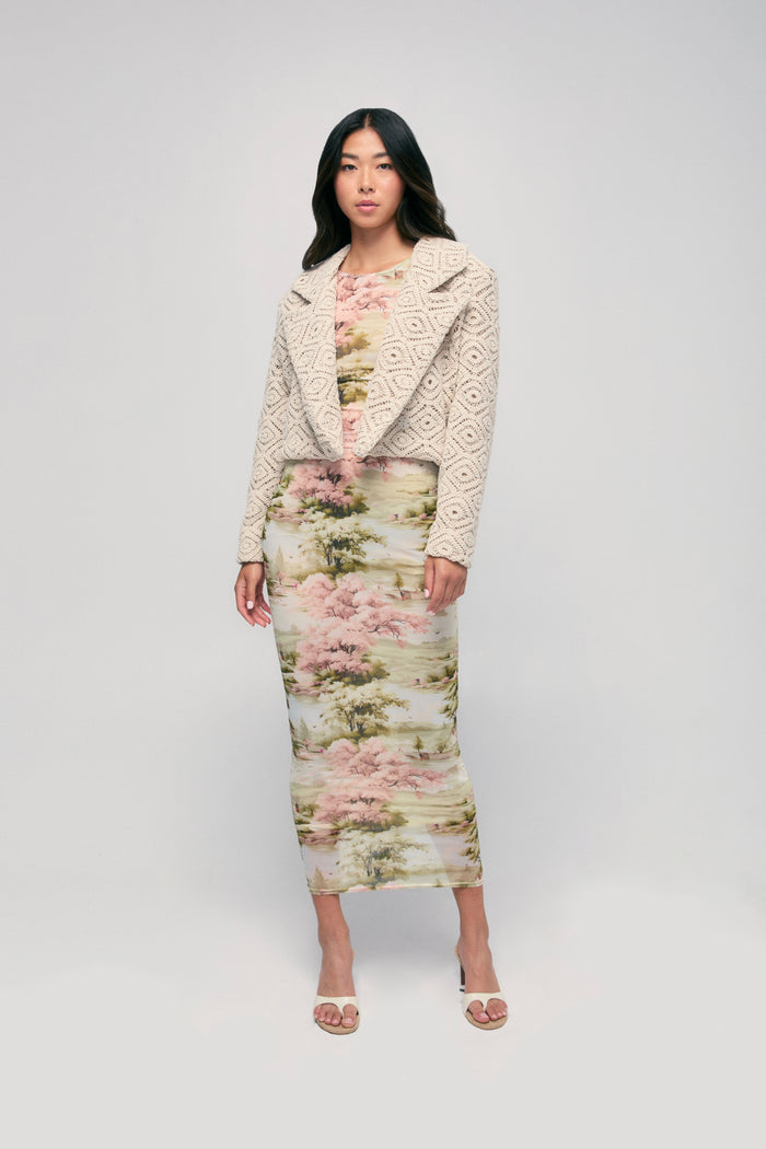Scottish Toile Mesh Top