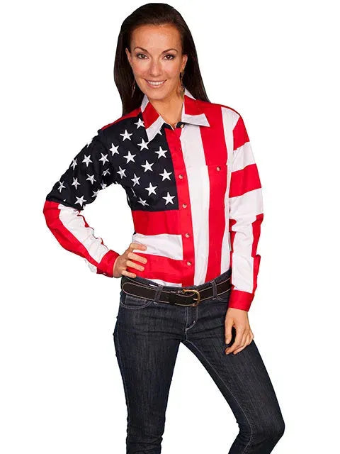 Scully Patriot - Women's Long Sleeve Shirt - Hatcountry