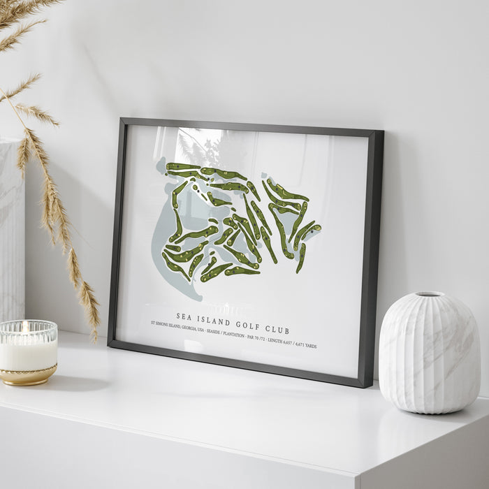 Sea Island Golf Club | Golf Course Map | On Table