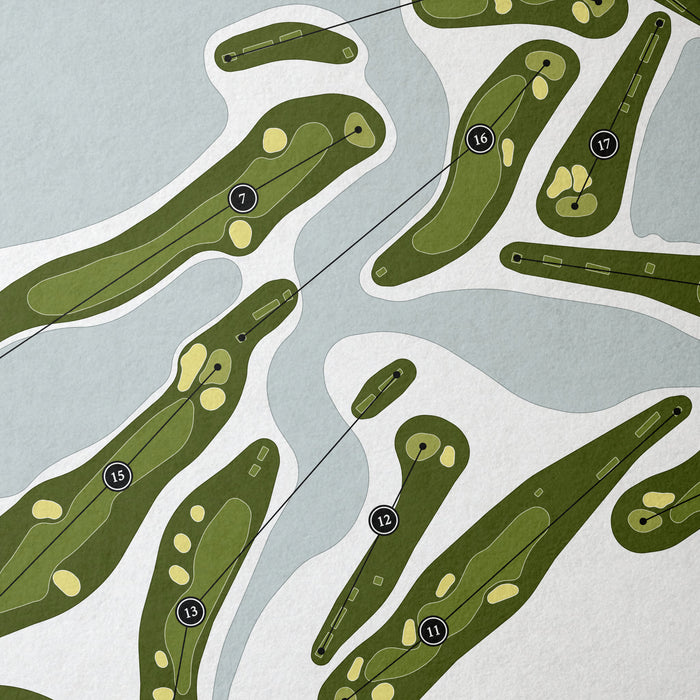 Sea Island Golf Club | Golf Course Map | Close Up