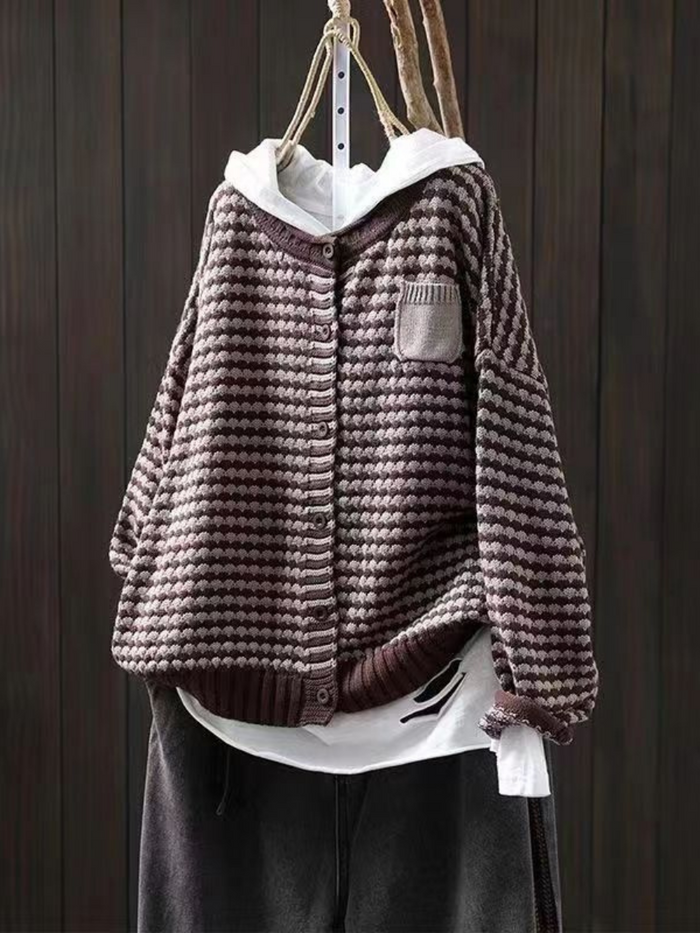 SELIORA | TEXTURED KNIT CARDIGAN