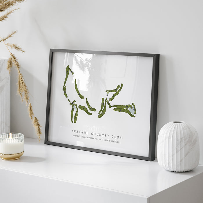 Serrano Country Club | Golf Course Map | On Table