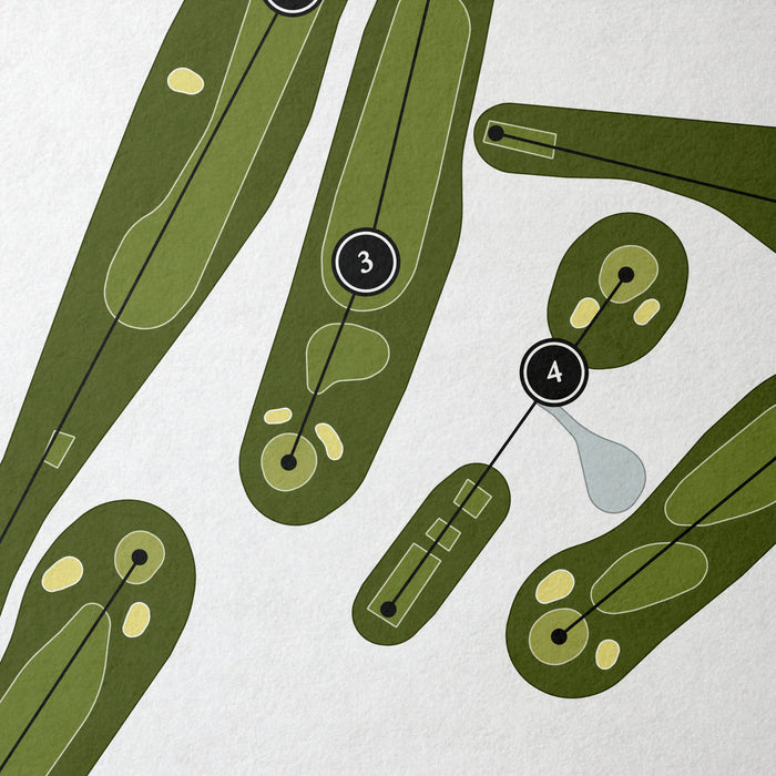 Sharon Country Club | Golf Course Map | Close Up