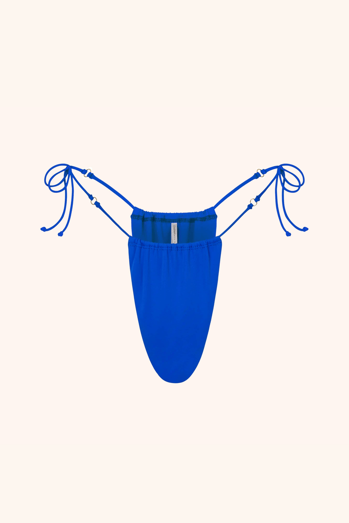 So Chic ONE SIZE / Royal Blue Side Tie Bikini Briefs Royal Blue