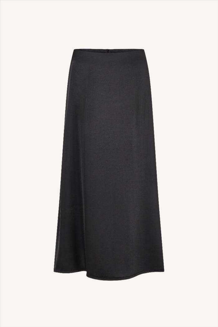 Mon Cheri Silk Skirt Black