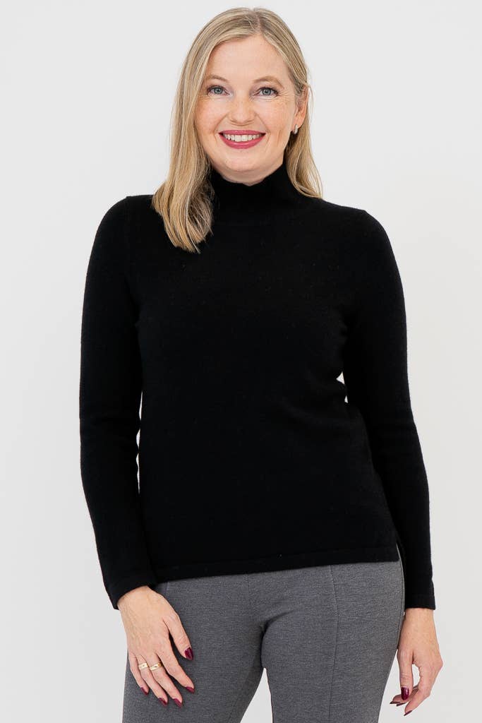 Simmon Cashmere Sweater in Black