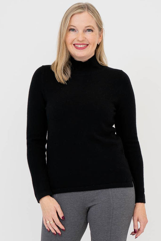 Simmon Cashmere Sweater in Black