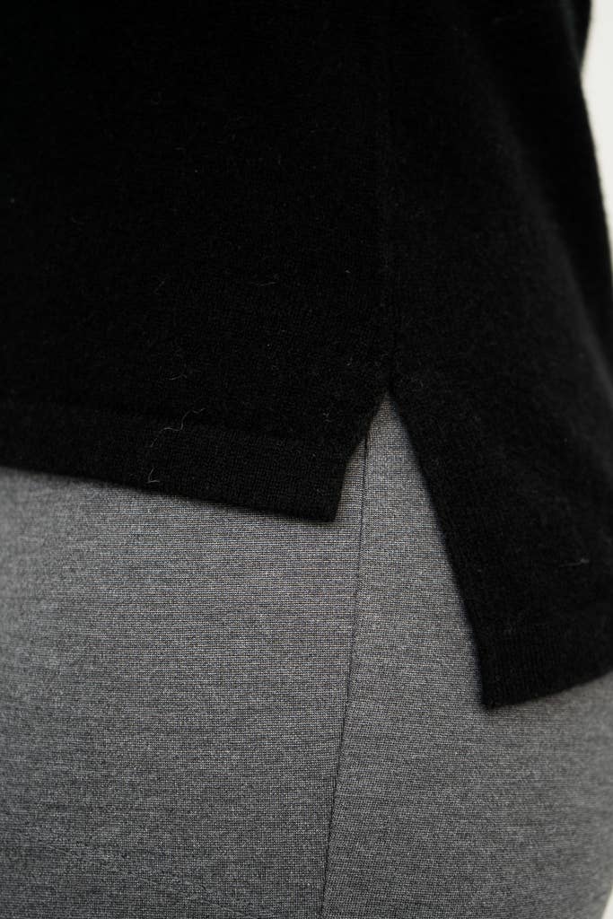 Simmon Cashmere Sweater in Black