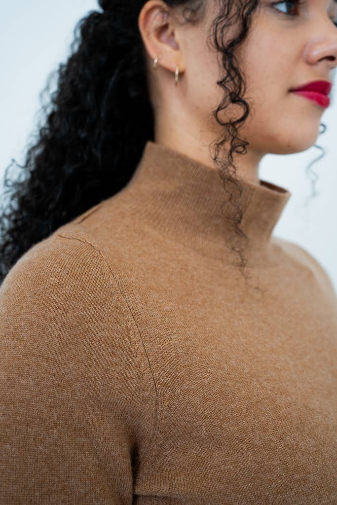 Simmon Cashmere Sweater in Coffee
