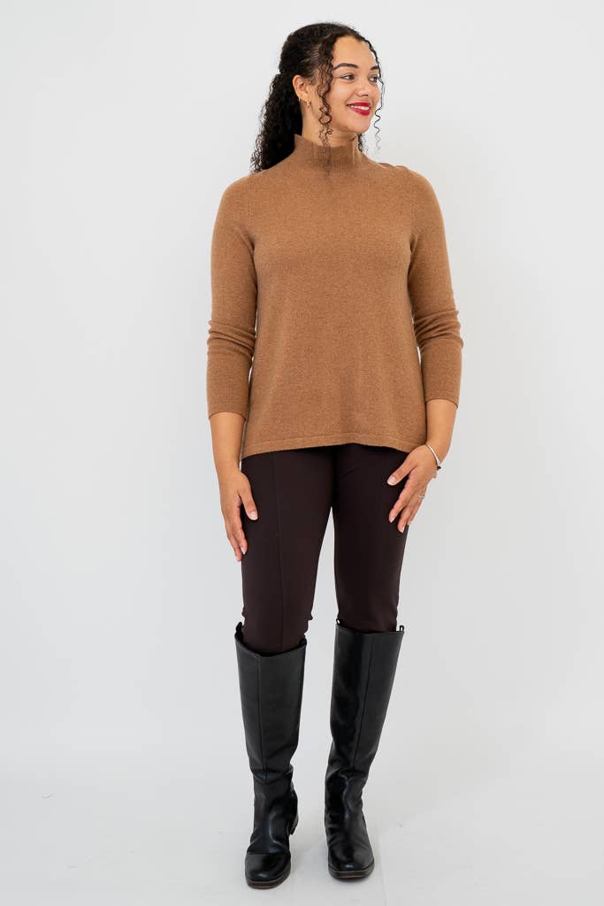 Simmon Cashmere Sweater in Coffee
