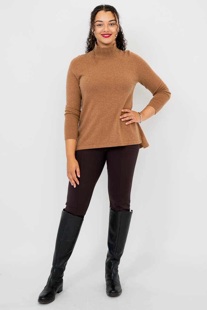 Simmon Cashmere Sweater in Coffee