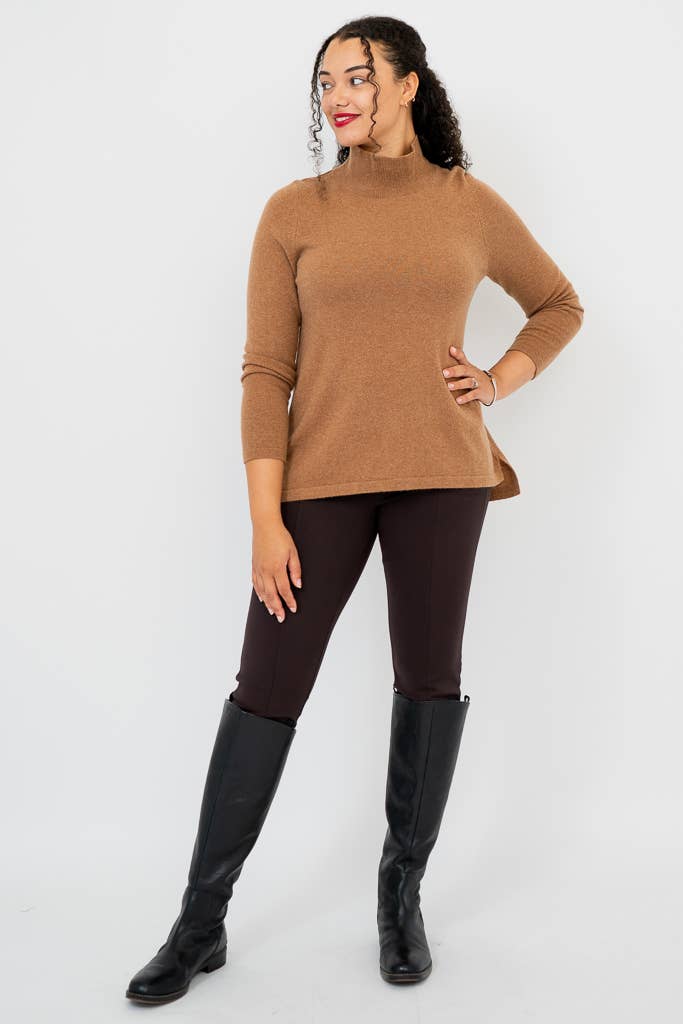 Simmon Cashmere Sweater in Coffee