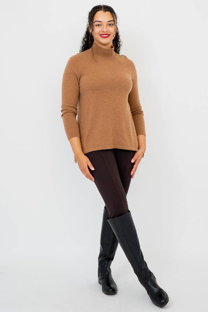 Simmon Cashmere Sweater in Coffee