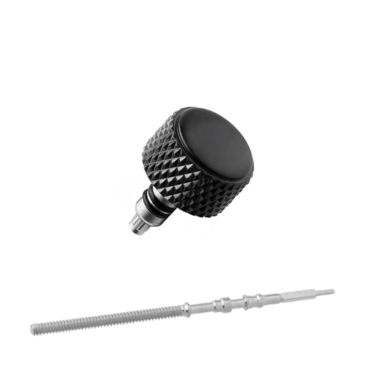 SKX007 Sterile Knurled Crown: PVD Black