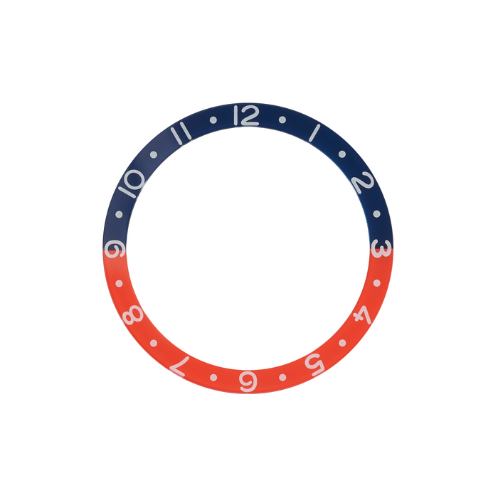 SKX007/SRPD Glass Bezel Insert: Dual Time Style Pepsi