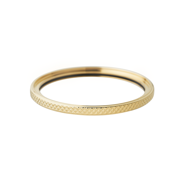 SKX007/SRPD Slim Knurled Bezel: Gold Finish